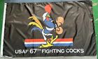 USAF 67th Fighter Squadron 3x5 ft "Fighting Cocks" Flag Banner