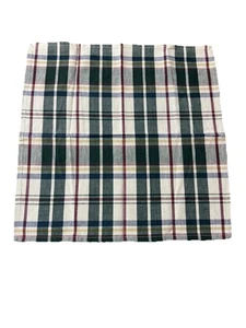 PARK Imports & Design Napkins Jewel Tone PLAID 100% COTTON 18” X 18” SET OF 6 - Picture 1 of 7