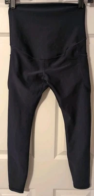 Old Navy Maternidad Mujer’s S PEQUEÑO Azul Marino Powersoft Alto Elevación Activa Leggings Foto 1 de 3