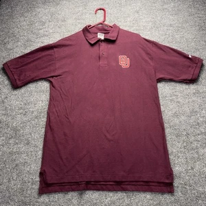 VTG Nike Team Oklahoma Sooners OU Polo Mens 2XL Red Made In USA - Bild 1 von 10
