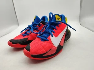 Nike-Zoom Freak 2-Mid Bright Crimson/Yellow/Blue-Youth Size 5Y-CN8574-606-NICE - Picture 1 of 15