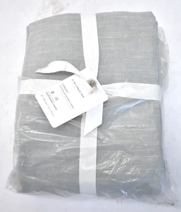 Pottery Barn 3 In 1 Pole Top Emery Curtain Blackout Lining Mineral Blue 50"x108" - Picture 1 of 5