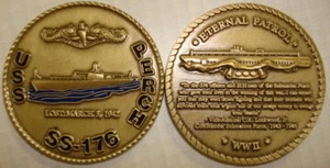 USS Perch SS 176 Submarine Challenge Coin - Bild 1 von 1