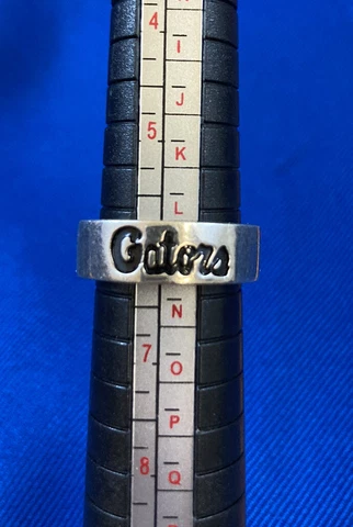 University of Florida Gators Sterling Silver Ring Size 6 UF Script Logo HTF EUC Cover