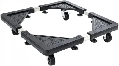 Base Supporto Frigorifero Regolabile, Carrello Lavatrice, Asciugatrice con Ruote - Immagine 1 di 4