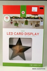 STARS LED Greeting Card Display 10 lights Target Bronze Holiday Xmas Decoration - Picture 1 of 2