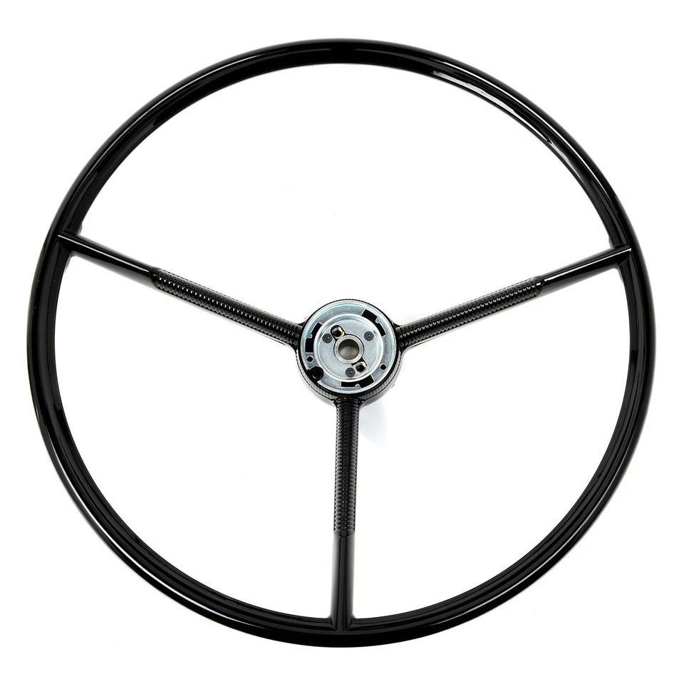 Black 17" OE Reproduction Steering Wheel For 1966 Ford Bronco - Image 1 of 4