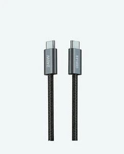 Cable de carga súper rápido Gerlax 240W nailon trenzado 1,0 M PD, tipo C-C - Imagen 1 de 4