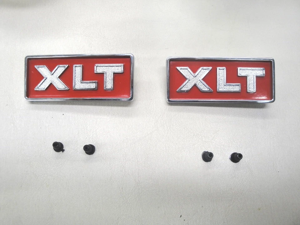 1978 1979  78 79 FORD TRUCK BRONCO  XLT COWL SIDE EMBLEMS NEW * - Image 1 of 1