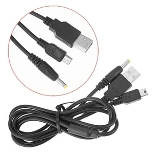2x 2 in 1 USB Data Charger Cable Sync Data Charge Cable for PSP 2000 3000 1.2m - Picture 1 of 5