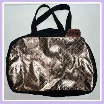 Black & Gold Cat Travel Bag - Image 1 of 4