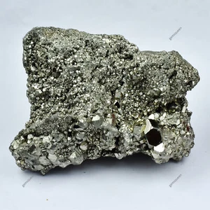CERTIFIED 7935 Ct Healing PYRITE Crystal Cluster Raw Rock Chakra Loose Gemstone - Picture 1 of 12