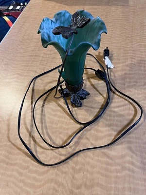 Base lámpara mariposa marrón oscuro sin pantalla Foto 1 de 3