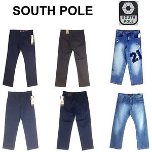SOUTH POLE, SCHOOL UNIFORM, MEN'S PANT, BLACK,NAVY, LIMITED SIZES - Picture 1 of 15
