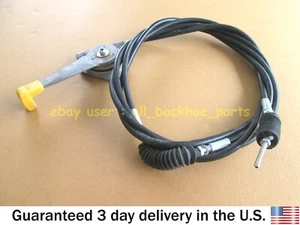 JCB BACKHOE - THROTTLE CABLE ASSY. WITH LEVER (PART NO. 910/45400) - Picture 1 of 6