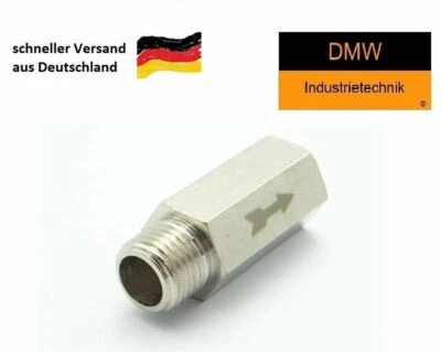 DMW INDUSTRIETECHNIK Rückschlagventil Zoll Gewinde IG AG Druckluft Pneumatik Rückflußverhinderer