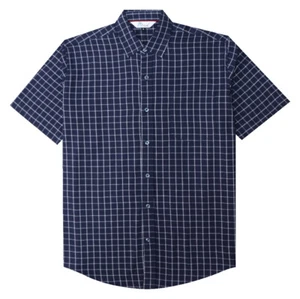 Alvish Men's Casual Button Down Shirts Dress Short Sleeve Shirt with Pocket - Picture 1 of 14