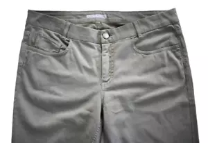 NEW FABIANA FILIPPI ITALY Gray COTTON Blend Women's Pants US-L I-46/L GB-14 W-32 - Picture 1 of 17