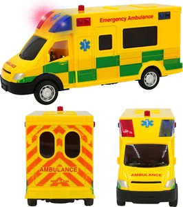 D.A.Y. Republic UK 1:40 Scale Emergency Ambulance Toy With Flashing Lights & for - Picture 1 of 7