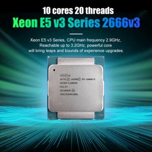 E5 2666 V3 Processor SR1Y7 2.9Ghz 10 Core 135W Socket LGA 2011-3 CPU E5 2666V3 * - Afbeelding 1 van 12