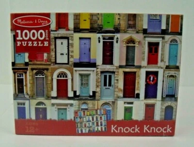 New Melissa & Doug, Jigsaw Puzzle, 1000 Front Doors, Knock Knock  - Image 1 of 3
