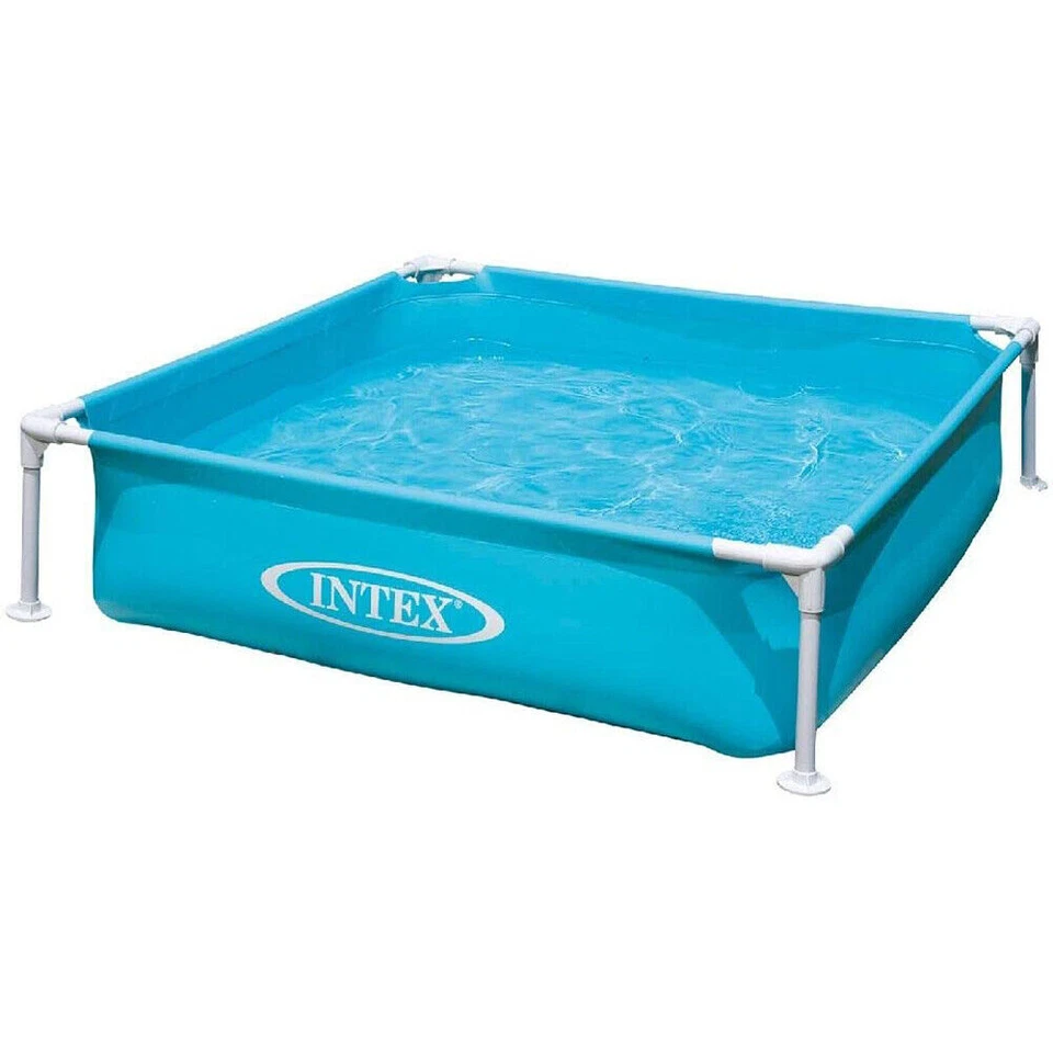 Intex Frame Pool Mini 122x122x30cm Kinder- /Baby-Planschbecken - Blau (57173NP)