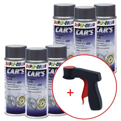 6x Dupli Color Car´s Lackspray Alu-Felgensil...