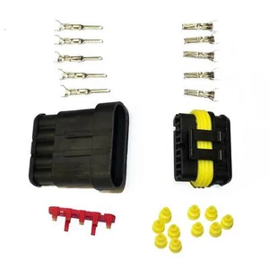KFZ Ersatz Stecker - AMP Tyco Superseal 1.5 Kit 5-pin (SET) auto motorrad tuning - Picture 1 of 3