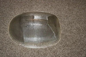 RARO Vintage GE General Electric Street Light Glass Globe Cover 18 3/4" Lungo - Foto 1 di 16