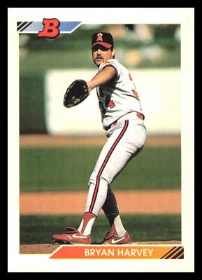 1992 Bowman Bryan Harvey #172 California Angels 4H - Image 1 of 2