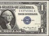 SIDE DATE 1935 $1 DOLLAR BILL C-A SILVER CERTIFICATE BLUE SEAL NOTE Fr 1607 UNC