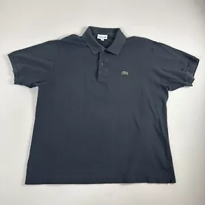 Lacoste Polo Shirt Mens Short Sleeve Pique Classic Fit Golf Size 7 2XL Blue - Picture 1 of 8