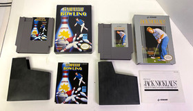 Lot of 2 Nintendo Nes Games Jack Nicklaus Golf Championship Bowling