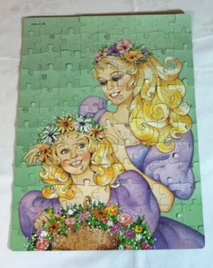 Rompecabezas Barbie & Skipper 1988 vintage dorado completo 100 piezas #4609-43 - Imagen 1 de 4