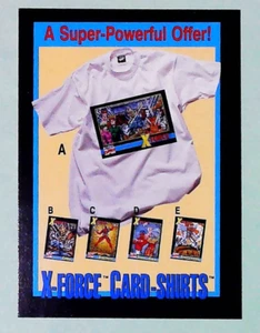 1991 Impel X-Force Karten-Shirts Angebot - Insert in X-Force #1 Comic Book - 2 - Bild 1 von 3