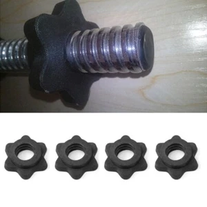 4x Weight Check Nut Barbell Bar Clips Spin Lock Screw Dumbbell Spinlock Collars - Picture 1 of 9