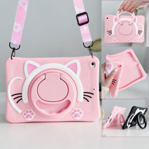 For iPad 5 6 7 8 9 10th Generation Air 2 3 4 Mini Pro11 Cat Shockproof Kids Case