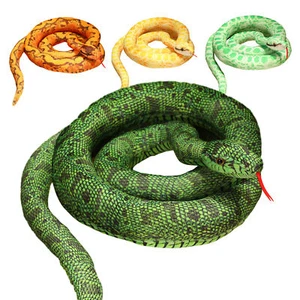 Large Simulated Snake Plush Stuffed Animal Doll Soft Toy Kids Children Gifts - Picture 1 of 16