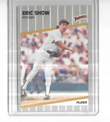 1989 Fleer #317 Eric Show San Diego Padres - Image 1 of 2