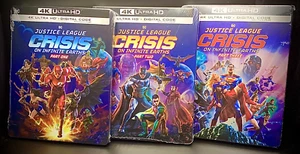 JUSTICE LEAGUE CRISIS ON INFINITE EARTHS 1-3 4K BLURAY STEELBOOK*NEW* READ DESC! - Picture 1 of 16