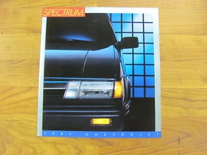Brand NEW 1987 Chevrolet Spectrum Dealer Brochure 87 Chevy - Picture 1 of 3