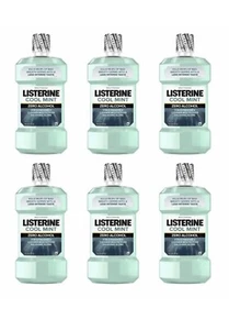 6 Pack 1L Liter Listerine Zero Alcohol Cool Mint Mouthwash NEW | Case IN HAND - Picture 1 of 1