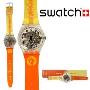 *COMO NUEVO RARO* 1998 Swatch DESTINO NUEVA YORK Reloj de Coleccionista GK209F *DE COLECCIÓN* - Imagen 1 de 3