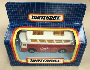 Matchbox Airport Coach autobús del aeropuerto MB-65 Virgin Atlantic autobús SIN PERFORAR - Imagen 1 de 6