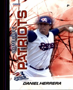 2014 Somerset Patriots Choice #12 Daniel Herrera Odessa Texas TX Baseball Card