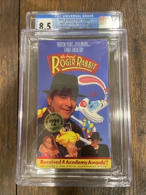 Who Framed Roger Rabbit 1st Release VHS (1988) CGC Graded 9.2/A+ Factory Sealed! - Image 1 of 4