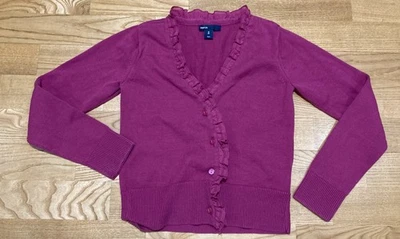 Cárdigan para niña Gap frambuesa oscura talla 8 usado en excelente estado Foto 1 de 3