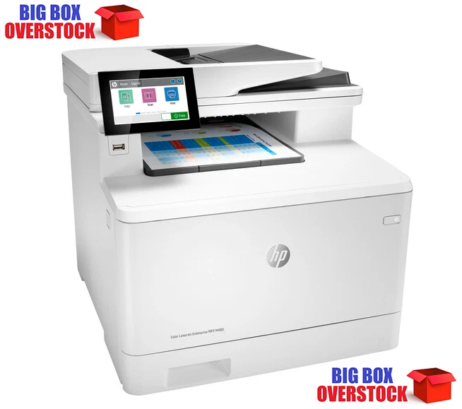 HP Color LaserJet Enterprise MFP M480f All-in-One Printer - White - Image 1 of 1