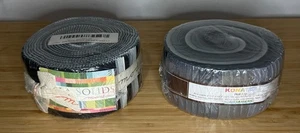 Moda Fabric & Kaufman 2x "Solids" Jelly Roll LOT *SEALED* Bella Modern & Kona - Picture 1 of 10