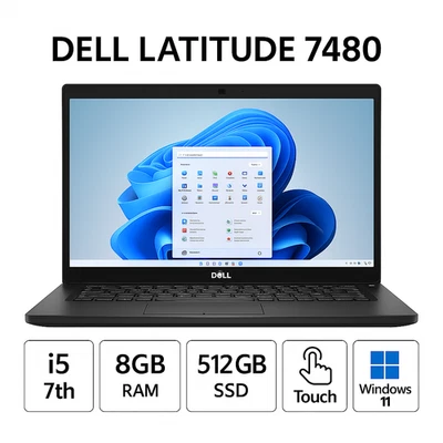 Dell Latitude 14" FHD Touch •i5 7th •8GB •512GB SSD •Win11 + Office Activated ✅ - Image 1 of 4